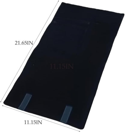 Portable Jewelry Roll Untangled Secure Necklace Travel Storage Bag Displays Holder 16 Chain (Black)