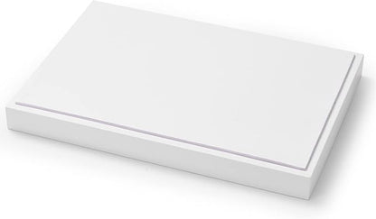 Oirlv Premium White Leather Stackable Jewelry Tray Flat Jewelry Organizer Tray for Jewelry Accessory Trade showcase