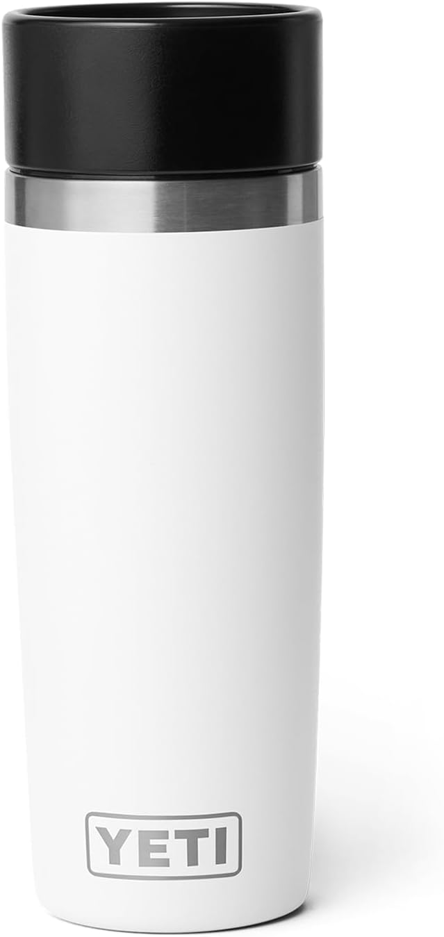 YETI Rambler 16 oz Travel Bottle, Stainless Steel, Vacuum Insulated with Leakproof Commuter Cap, White