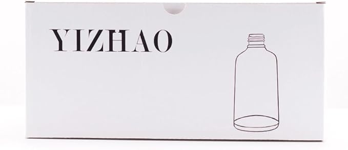 YIZHAO Amber Glass Spray Bottles 1oz, with Small Fine Mist Spray, Metal Cap, Refillable for Essential Oil,Travel,Cleaning,Perfume,Aromatherapy,Makeup – 24 Pcs