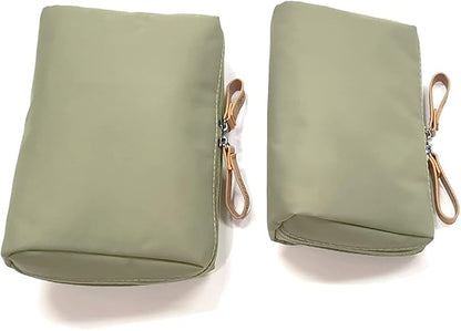 Medium Makeup Bag for Purse, Makeup Pouch Small Cosmetic Bag Mini Portable Handbag for Women and Girls (Emerald Green)