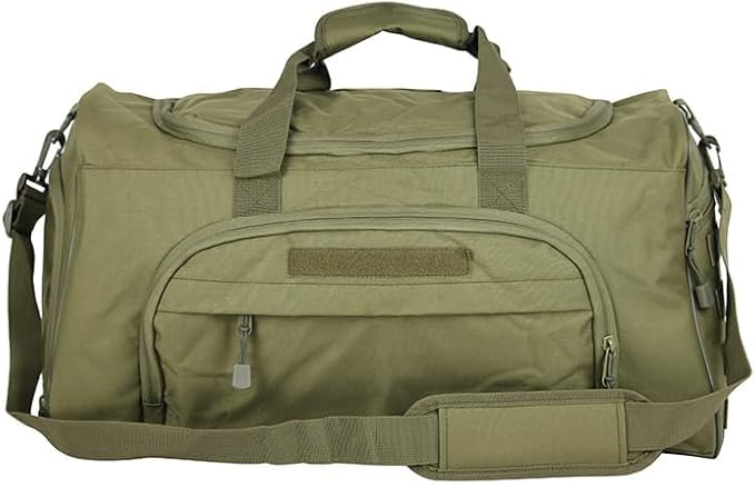 Military Tactical Outdoor Gym Bag Small Duffel Bag with Shoes Compartment for Sports Travel Camping Hunting (B-Green)
