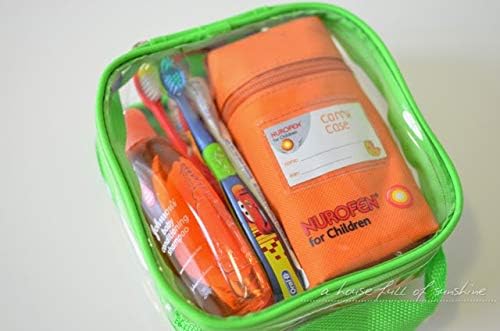 EzPacking Clear TSA Approved 3-1-1 Travel Toiletry Bag for Carry On/Quart Size Transparent Liquids Pouch for Airport Security/Reusable See Through Vinyl & PVC Plastic Organizer Men Women (Green)