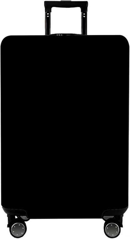 WUJIAONIAO Travel Luggage Cover Baggage Suitcase Cover Protector Skins 18-32 Inch (Pure Black, M (for 22-24 inch luggage))
