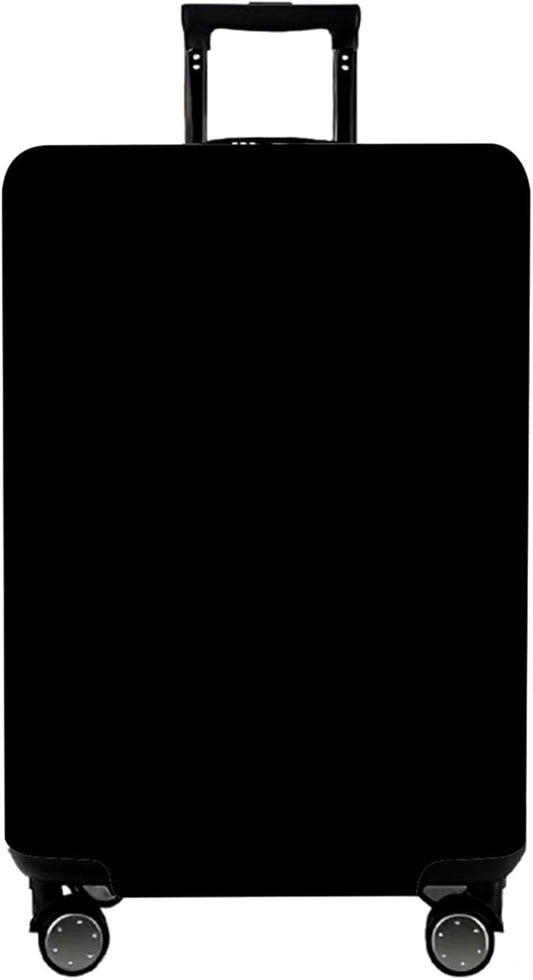 WUJIAONIAO Travel Luggage Cover Baggage Suitcase Cover Protector Skins 18-32 Inch (Pure Black, L (for 25-28 inch luggage))