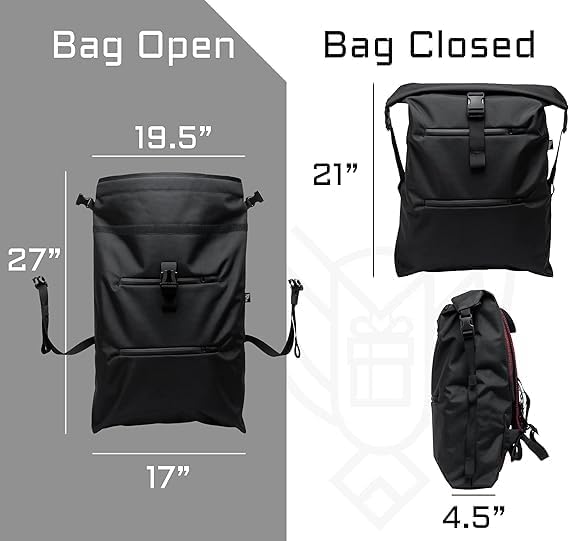 Xtreme Sight Line ~ AQUA RT Large Water-Proof Faraday Backpack/Black Hat Combo ~ Tracking/Hacking Defense ~ Backwoods Camo