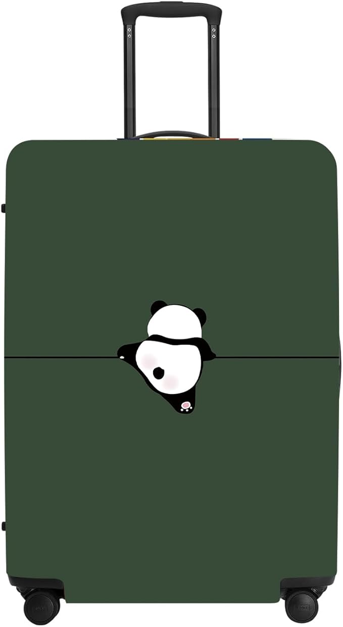 Adorable Panda Bear Luggage Cover Set, Asian Animal Print Elastic Suitcase Protector, Travel Gear for China Trips, Gifts for Panda Lovers