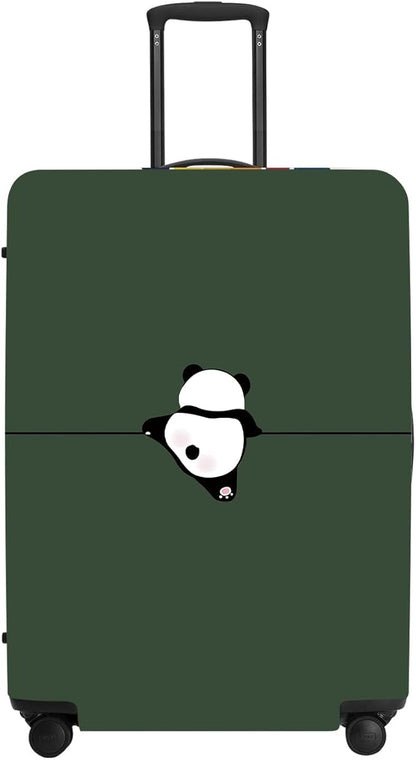 Adorable Panda Bear Luggage Cover Set, Asian Animal Print Elastic Suitcase Protector, Travel Gear for China Trips, Gifts for Panda Lovers