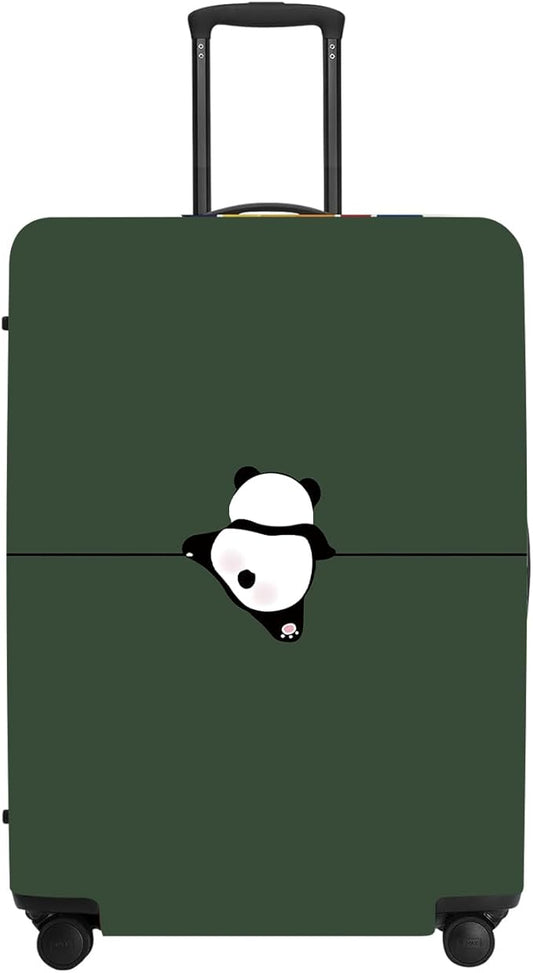 Adorable Panda Bear Luggage Cover Set, Asian Animal Print Elastic Suitcase Protector, Travel Gear for China Trips, Gifts for Panda Lovers