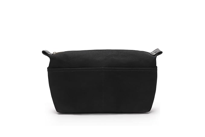 Insert Storage Bag Purse Organizer and Cosmetic Travel Bags for Women Makeup Bag with Compartments Three Sizes Cotton Canvas built-in compartments functiona and fashionable