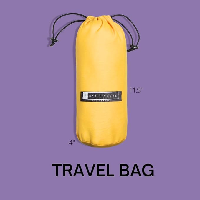 BAY LAUREL Turkish Beach Towel with Travel Bag 39 x 71 Quick Dry Sand Free Lightweight Large Oversized Towels Light