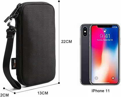 Passport Organizer Durable CORDURA Travel Wallet with Secure Clip & Smooth Zipper