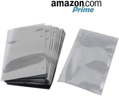 APQ Pack of 200 Static Shielding Bags 12 x 30. Grey Electrostatic Bags 12x30. Open Ended Heat Sealable Bags. Transparent Material. Great for Electronical Sensitive Components.
