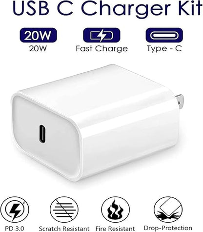 iPhone Fast Charger, 2Pack iPhone 13 Charger, [Apple MFi Certified] Type C Power Wall Charger with 3.3FT Cable Compatible with iPhone 14/14 Pro Max/13/13 Pro Max/12/12 Mini/Pro/11/XS/X/8Plus/iPad
