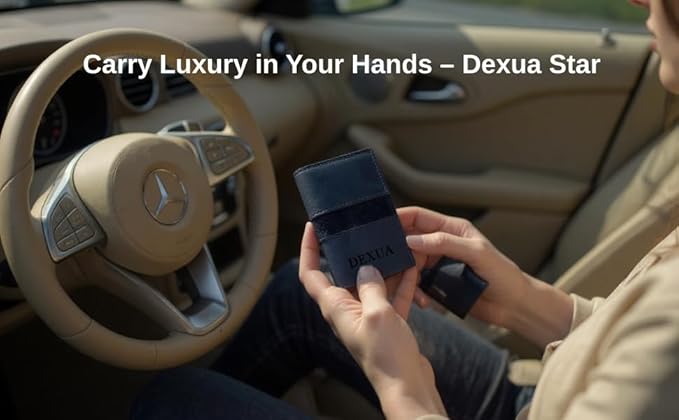 Mens Wallet, Premium Leather Slim Wallet, RFID Blocking Pop-Up Card Holder, Extra Credit Card Slots, Cash Slot, Magnetic Closure, Christmas Gift Ready Gift Box Included