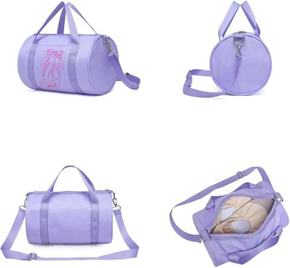 Dance Bag for Girls, Mini Ballet Tutu Bag, Age 2-6 (Lavender)