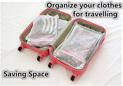 Mesh Laundry Bag, Kasiria 5 Pcs Washing Bags- for Laundry,Blouse, Hosiery, Stocking, Underwear, Bra and Lingerie, Travel Laundry Bag (X-Large)