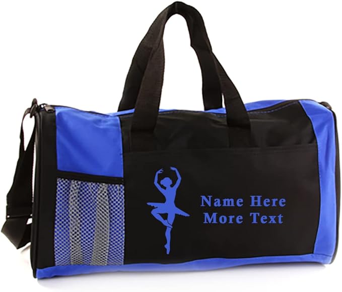 Personalized Kids 18 Inch Sport Duffel Bag With Custom Name & Text - Dance
