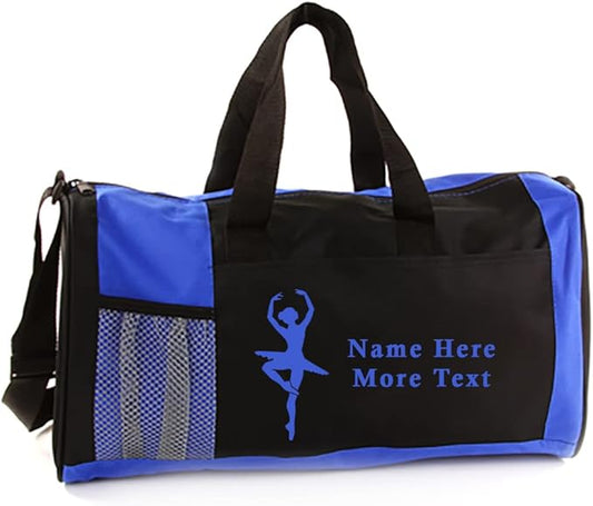 Personalized Kids 18 Inch Sport Duffel Bag With Custom Name & Text - Dance