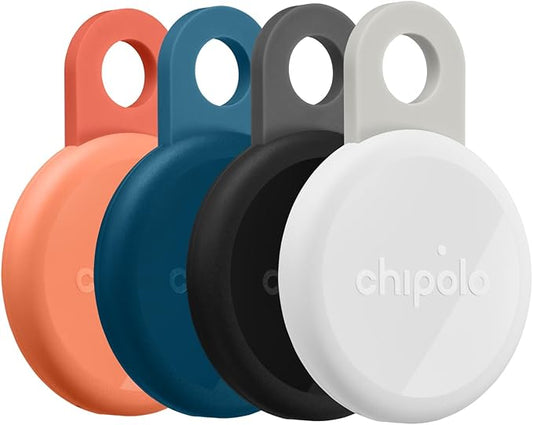 Chipolo LOOP - Rechargeable Bluetooth Tracker for Key and Pocket Location, Compatible with Apple or Google, Call Your Phone & Out of Range Alerts for Android