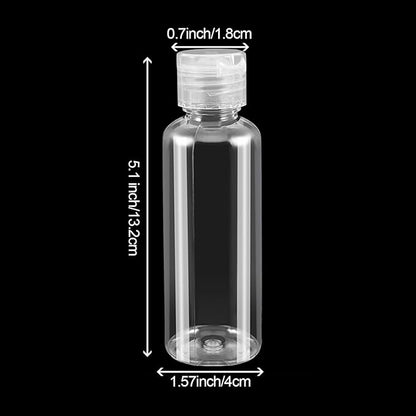 Travel Bottles for Toiletries, 40 Pack 4oz Empty Plastic Bottles, Refillable Leak Proof Squeeze Containers for Shampoo, Lotion, Cosmetic Liquids, Travel Accessories