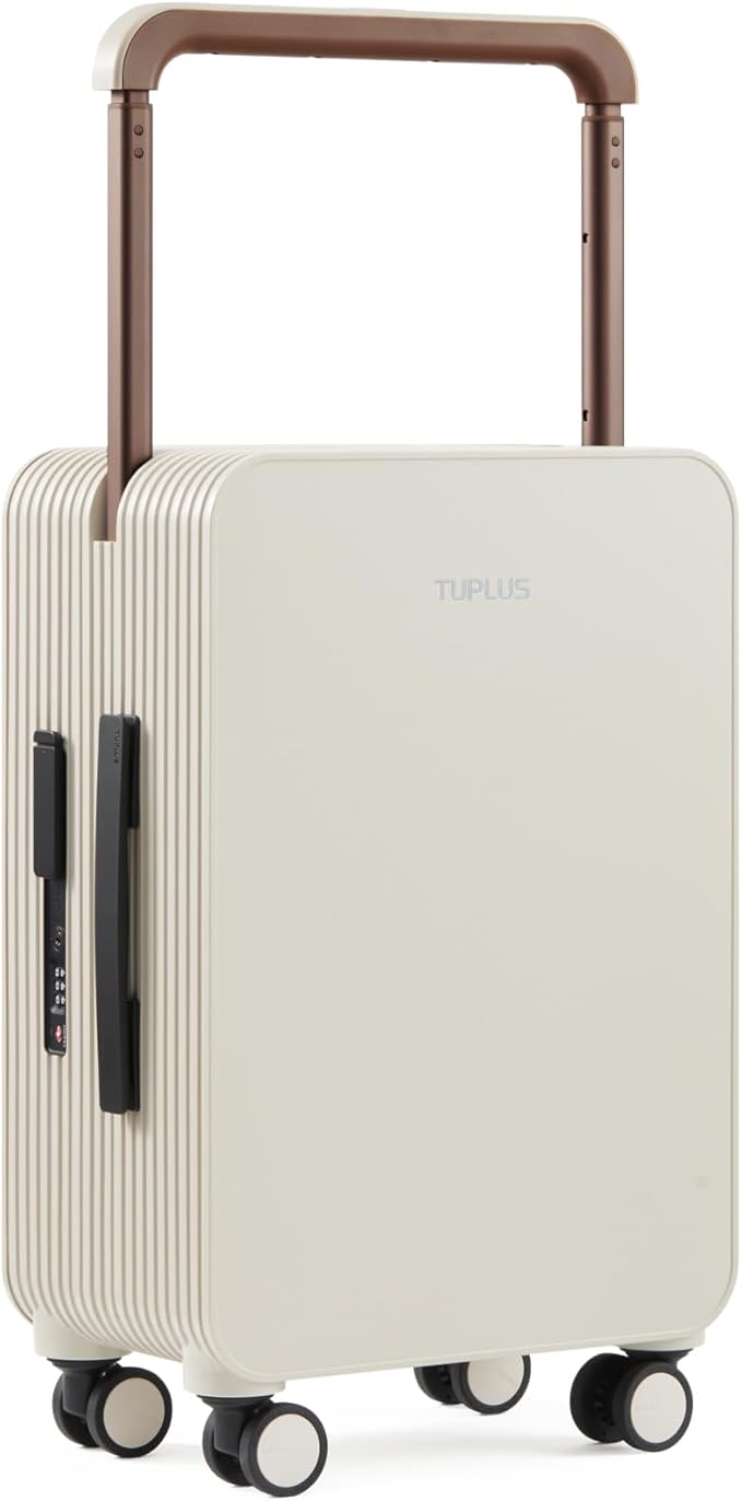 TUPLUS Suitcase ABS Hard Shell Luggage with 4 Spinner Wheels Hold Check in Travel Case, Balance Series