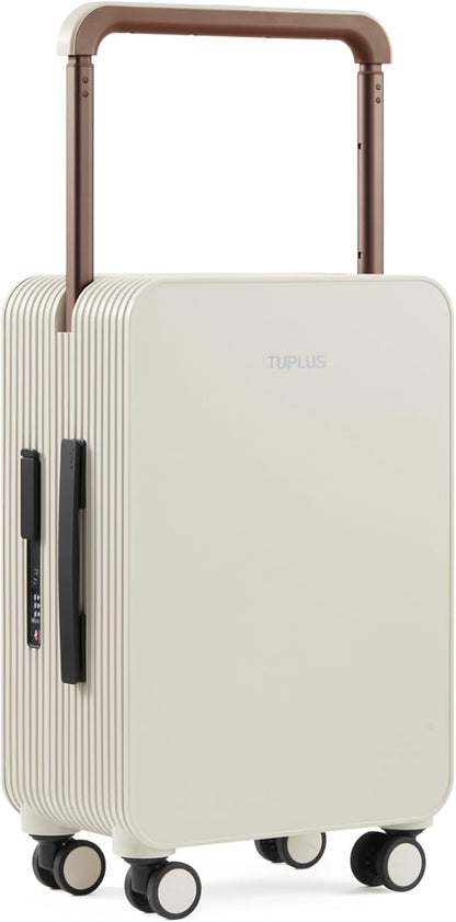 TUPLUS Suitcase ABS Hard Shell Luggage with 4 Spinner Wheels Hold Check in Travel Case, Balance Series