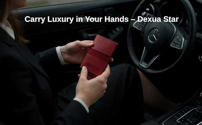 Mens Wallet, Premium Leather Slim Wallet, RFID Blocking Pop-Up Card Holder, Extra Credit Card Slots, Cash Slot, Magnetic Closure, Christmas Gift Ready Gift Box Included