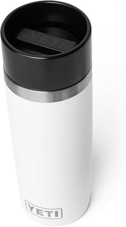 YETI Rambler 16 oz Travel Bottle, Stainless Steel, Vacuum Insulated with Leakproof Commuter Cap, White