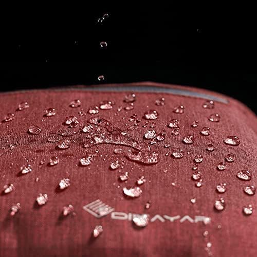 Dimayar 85L Travel Duffle Bag - Foldable Duffel Bag with Shoes Compartment - Overnight Bags Waterproof & Tear Resistant(Red)