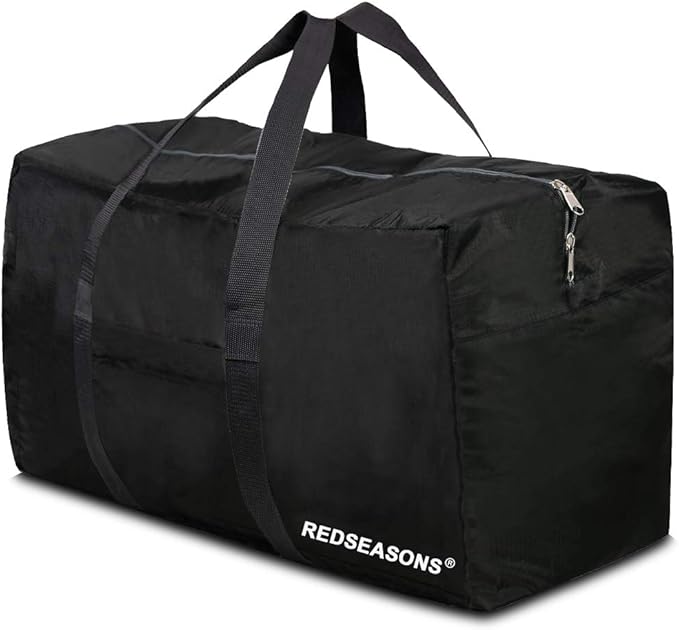 Extra Large Duffle Bag Lightweight, 96L Travel Duffle Bag Foldable for Men Women, Black