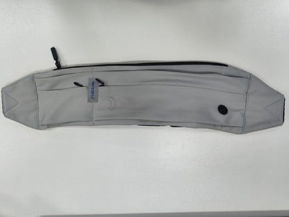 WATERFLY Running Belt Fanny Pack: Runner Marathon Jogging Waist Pack Sport Workout Exercise Fitness Phone Holder Belt for Men Women Jogger Slim Waistband Black