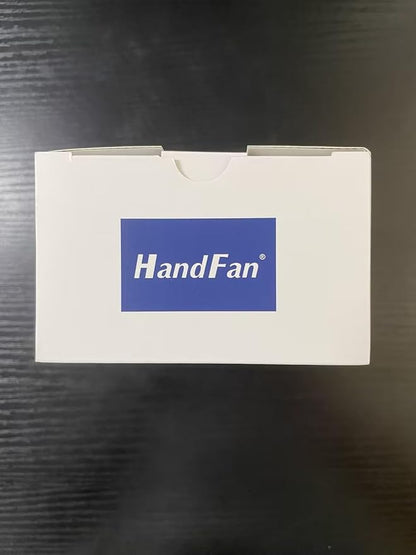 HandFan 5200mAh Portable Fan Handheld, 6 Speeds Hand Held Fan 180° Foldable Personal, Battery Operated USB Rechargeable, Handle Separate Design for Travel/School/Outdoors/Indoors (6 Speeds Black)