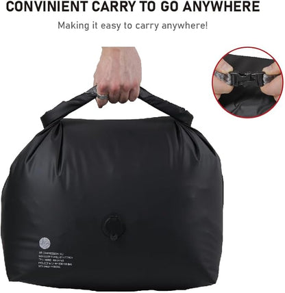 Vacuum Compression Bags for Travel, 40L Pump-Free Reusable Vacuum Bags, Waterproof Laundry Bag for Backpack and Suitcase, Space Saver Bags for Backpacking