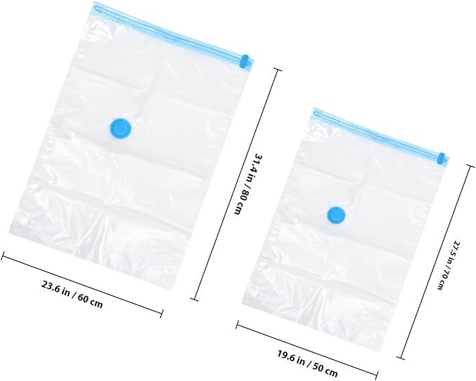 Mobestech Vacuum Seal Compression Bags for Clothing and Blankets Large Space-saving Storage Organizers Transparent Dustproof Bags for Travel Home Bedroom and Quilt Storage