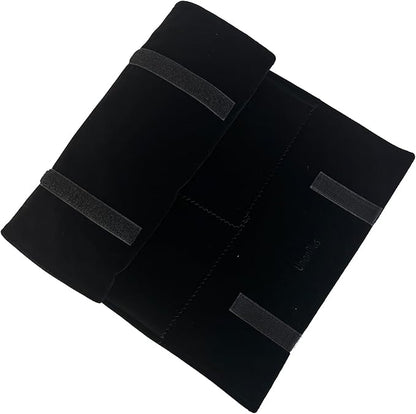 UnionPlus Velvet Jewelry Case Roll Bag for Necklace Bracelet Earrings Rings Multi-compartments, Great Jewelry Organizer for Travel, Black