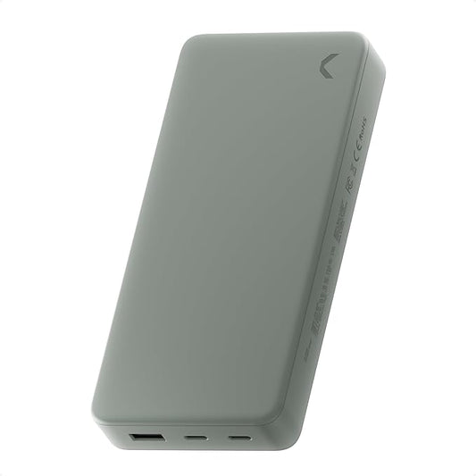 Clemm Portable Charger Quick Charging Power Bank (Gray, 20000, Milliamp Hours)