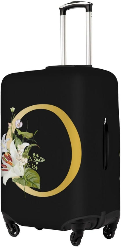 Decorative O Suitcase Protectors Elastic Washable Luggage Covers With Concealed Zippers For 18-32 Inch Luggage (Size Xl: Fits 29-32 Inch)