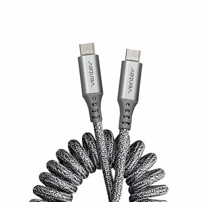 Ventev Helix USB C to USB C High Speed Travel 3 Foot Cable