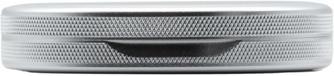 Metal Pouch Can | Metal Container | Slim EDC Pocket Tin | Airtight & Moisture-Resistant | Compact Daily Organizer | Pill Case & Travel Tin | Father’s Day Gift for Dad | (American Flag, Silver, Slim)