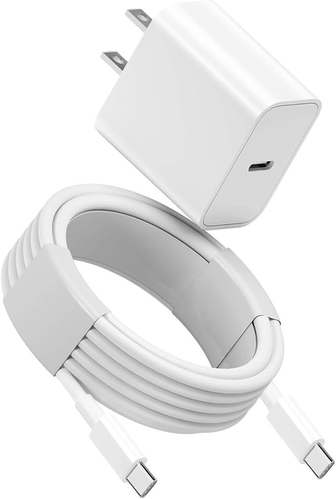 10FT for iPhone 16 15 Charger Fast Charging, Long USB C to C Charger Cord with 20W Type C Phone Fast Charging Block for iPhone 16/16 Pro/16 Pro max/16 Plus, iPhone 15/15 Pro/15 Pro max/15,iPad, 1Pack