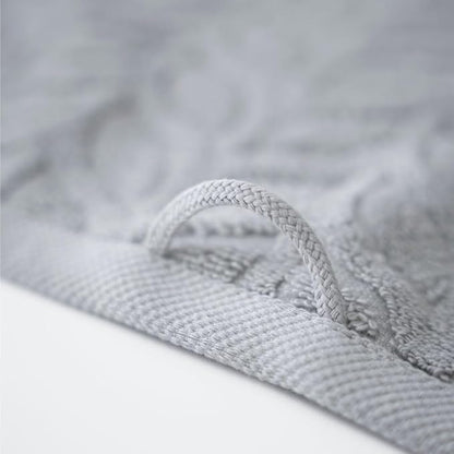 BAGNO MILANO Turkish Cotton Ultra-Soft Plush Absorbent Quick Dry Bathroom Towel Set, Made in Turkey (LightGrey, 2 pcs Bath Towel Set)