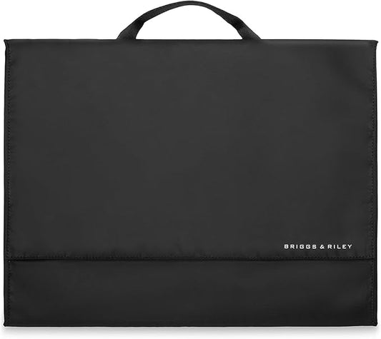 Briggs & Riley Garment Folder - Travel Essentials for Men & Women, Shirts, Pants, & Clothes Carrier, Wrinkle Reducing, Includes Folding Board - Travel Essentials, Black