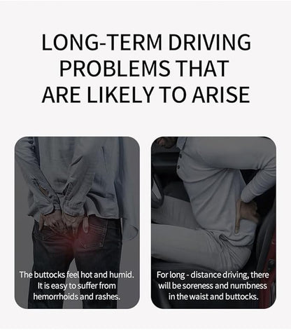 Inflatable Sondure Travel Cushion with Built-in Bump for Airplane Seat, Office Chair and Car Seat Use, Comfortable Buttock Support, Ideal for Long Haul Travel (Dark)