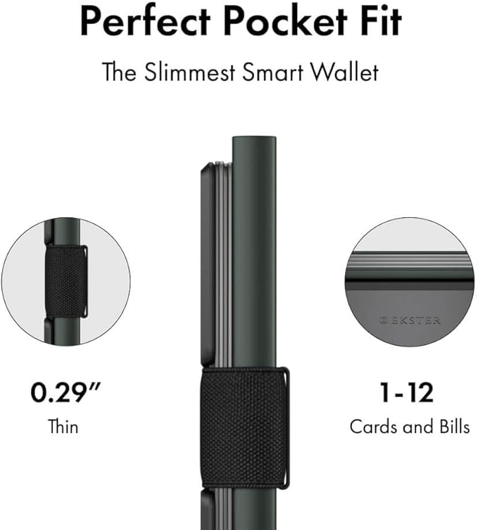 Ekster Aluminum Cardholder Wallet for Men | Metal Wallets with RFID Blocking Layer | Slim & Minimalist Aluminum Wallet with Push Button for Quick Card Access