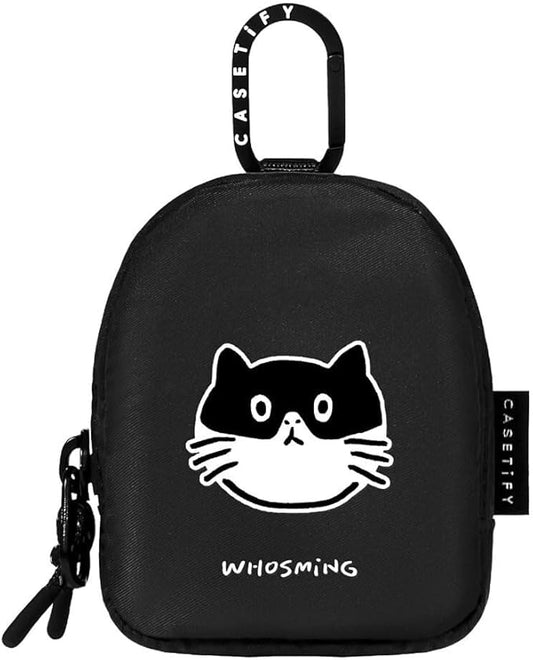 CASETiFY Earbuds Pouch - MEOW - Black