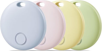 Reyke Air Tracker-4 Pack Smart Tag, Luggage Tracker Works with Apple Find My (iOS Only), Item Finder for Key, Backpack, Wallet, IP67 Waterproof