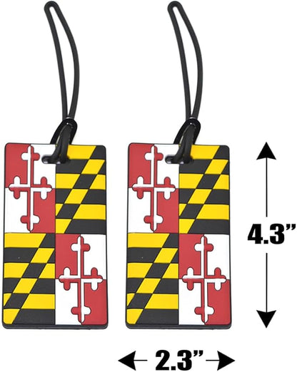 Pack of 2 Maryland State Flag Luggage Tag