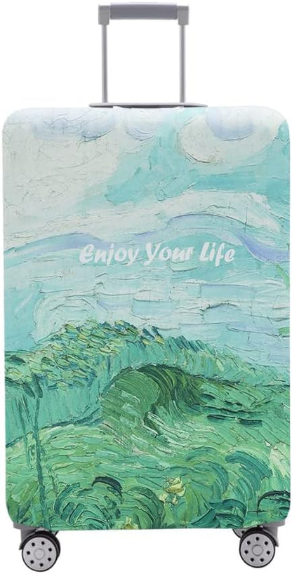 Travelkin Luggage Covers For Suitcase Tsa Approved,Suitcase Cover Protector Fit 18-32 Inch Luggage (Spring, S)