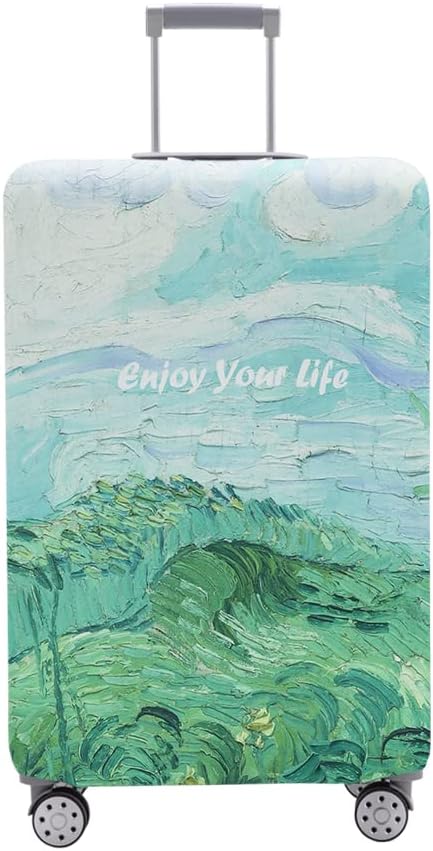 Travelkin Luggage Covers For Suitcase Tsa Approved,Suitcase Cover Protector Fit 18-32 Inch Luggage (Spring, S)